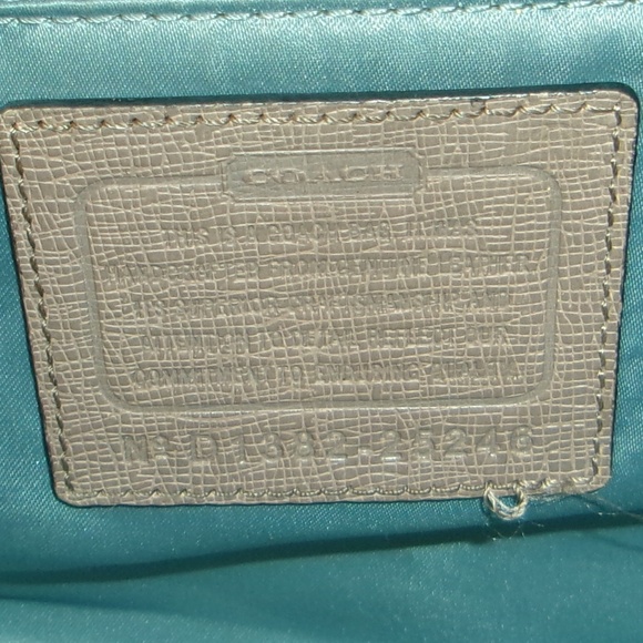 Coach Madison Madeline East West  Pebbled Leather 2 Way Satchel 25246 Taupe(VGUC - Picture 7 of 12